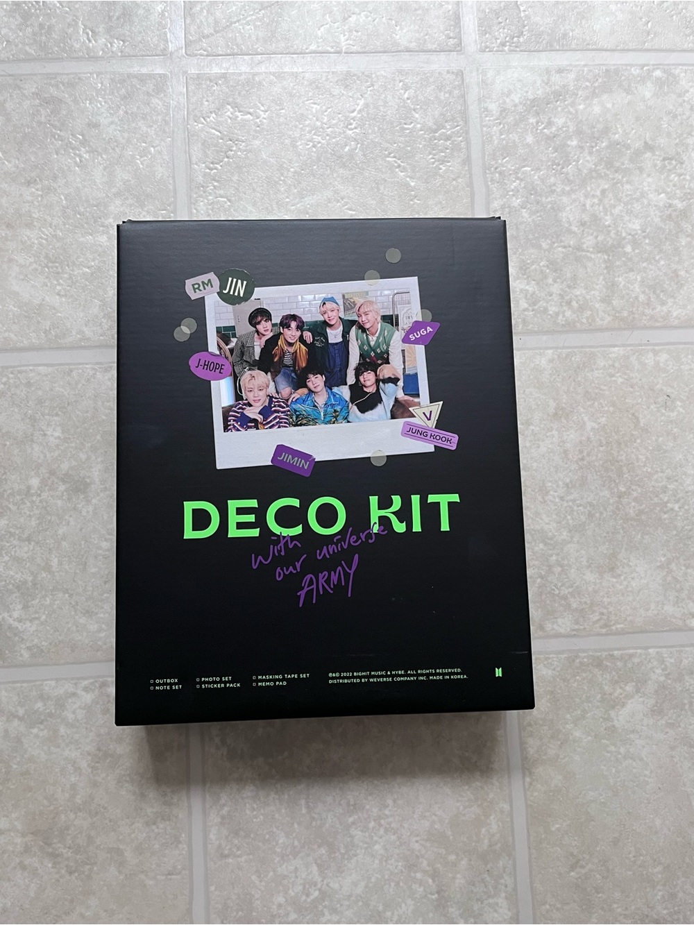 BTS Deco Kit Complete JK Random Photocard